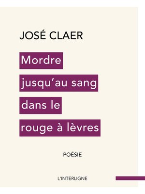 cover image of Mordre jusqu'au sang dans le rouge à lèvres